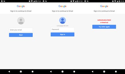 Κακόβουλη οθόνη επικάλυψης που ψαρεύει διαπιστευτήρια του Gmail