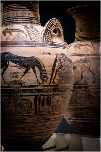 Ελεύθερνα, Πήλινος Αμφορέας, 700-675 π.Χ., Φωτογραφία: Γιώργος Αναστασάκης © Μουσείο Κυκλαδικής Τέχνης