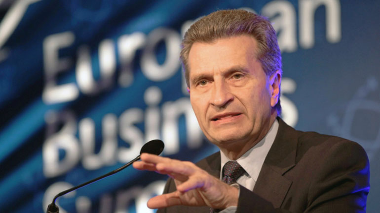 Έτινγκερ: «Ναι» σε διευκρινίσεις για το Brexit, «όχι» σε περαιτέρω διαπραγματεύσεις