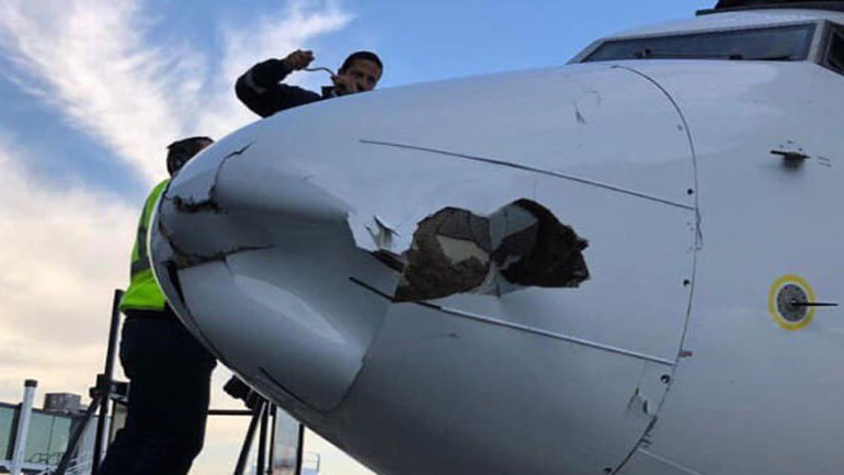Μεξικό: Ζημιά στη “μύτη” αεροπλάνου από σύγκρουση με drone
