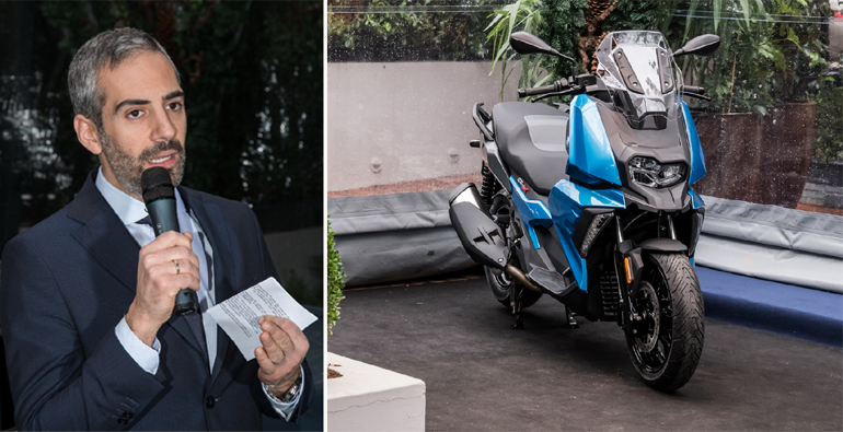 Ο Νίκος Σινογιάννης και η νέα BMW C 400 X
