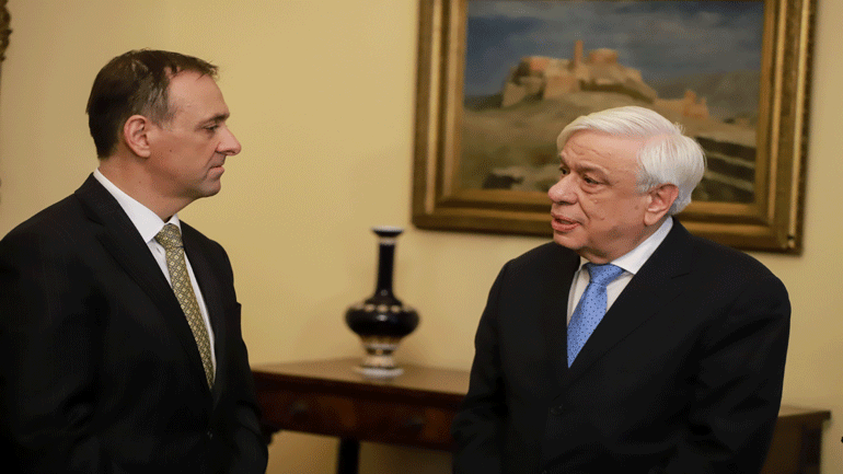 Συνάντηση Παυλόπουλου με μέλη της Παγκόσμιας Διακοινοβουλευτικής Ένωσης Ελληνισμού