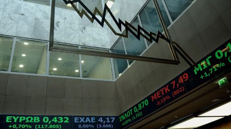 Πτωτικές τάσεις στο Χρηματιστήριο Αθηνών