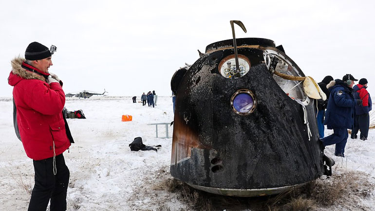 Ρωσία: Δύο αστροναύτες και ένας κοσμοναύτης επέστρεψαν από τον ISS