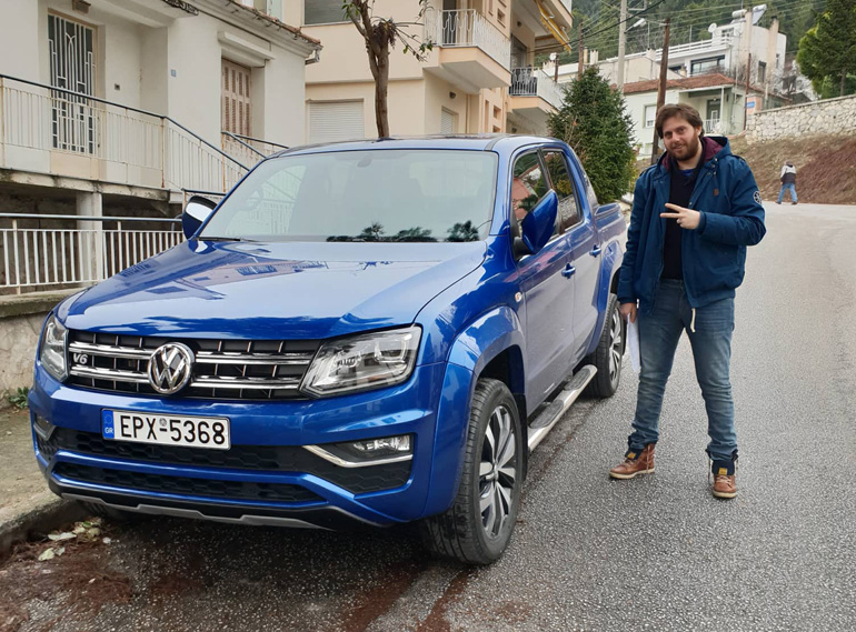 Ο Γιάννης Μασλαρινός με το... μωρό του! Καλοτάξιδο