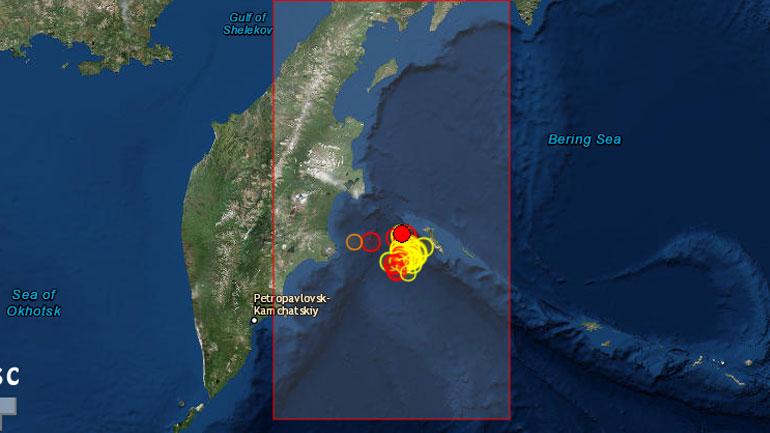 Σεισμός 6 R στην περιοχή Πετροπαβλόσκ-Καμτσάτσκι της Ρωσίας