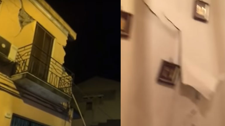 Ζημιές σε κτήρια από τον σεισμό στην Κατάνια – Τουλάχιστον δύο τραυματίες