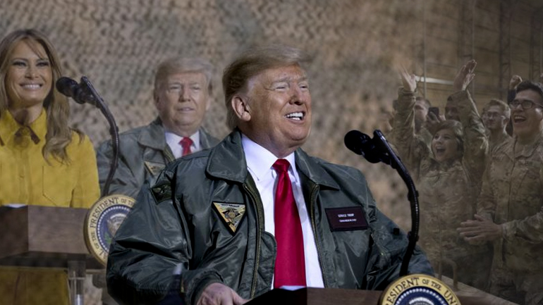 Αιφνιδιαστική επίσκεψη Τραμπ στο Ιράκ