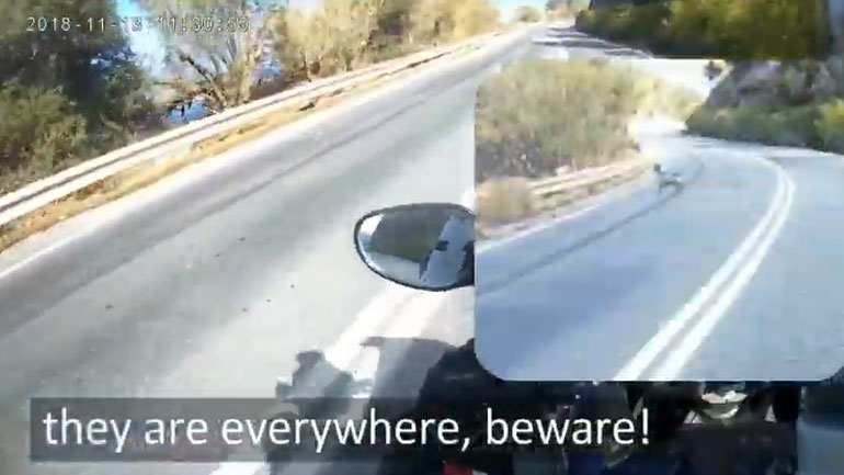 Προσοχή στις… κατσίκες: Το βίντεο μοτοσικλετιστή για τον ΒΟΑΚ προειδοποιεί…