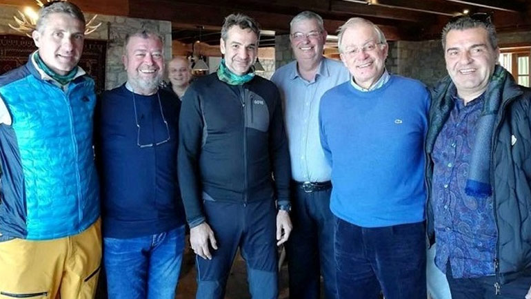 Στο Ανήλιο για σκι ο Κυριάκος Μητσοτάκης