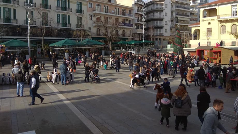 Εορταστικές εκδηλώσεις στην κεντρική πλατεία Κοζάνης