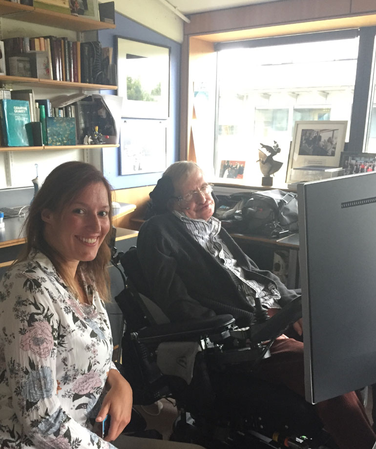 Από τη συνάντηση της Τζένης Λειβαδάρου με τον Στίφεν Χόκινγκ