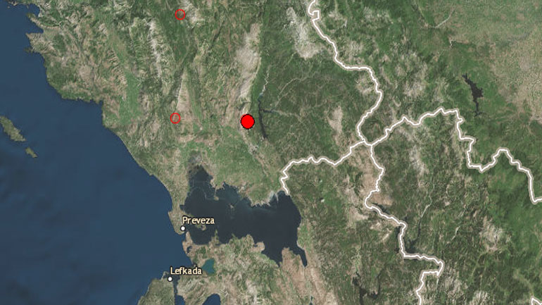 Σεισμική δόνηση 3,9 Ρίχτερ στα Ιωάννινα