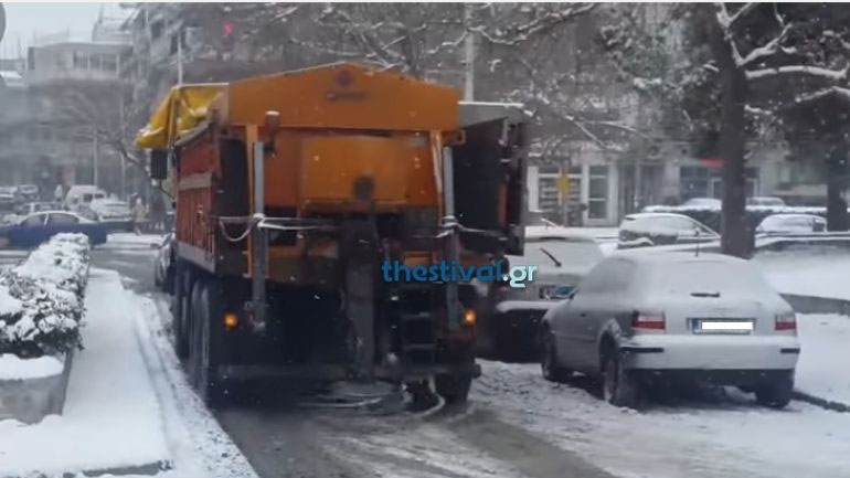 Τα μέτρα του Δ. Θεσσαλονίκης για την επικείμενη χιονόπτωση στο κέντρο