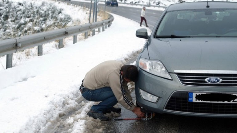 Σε ποιες περιοχές της Κορινθίας είναι απαραίτητες οι αντιολισθητικές αλυσίδες