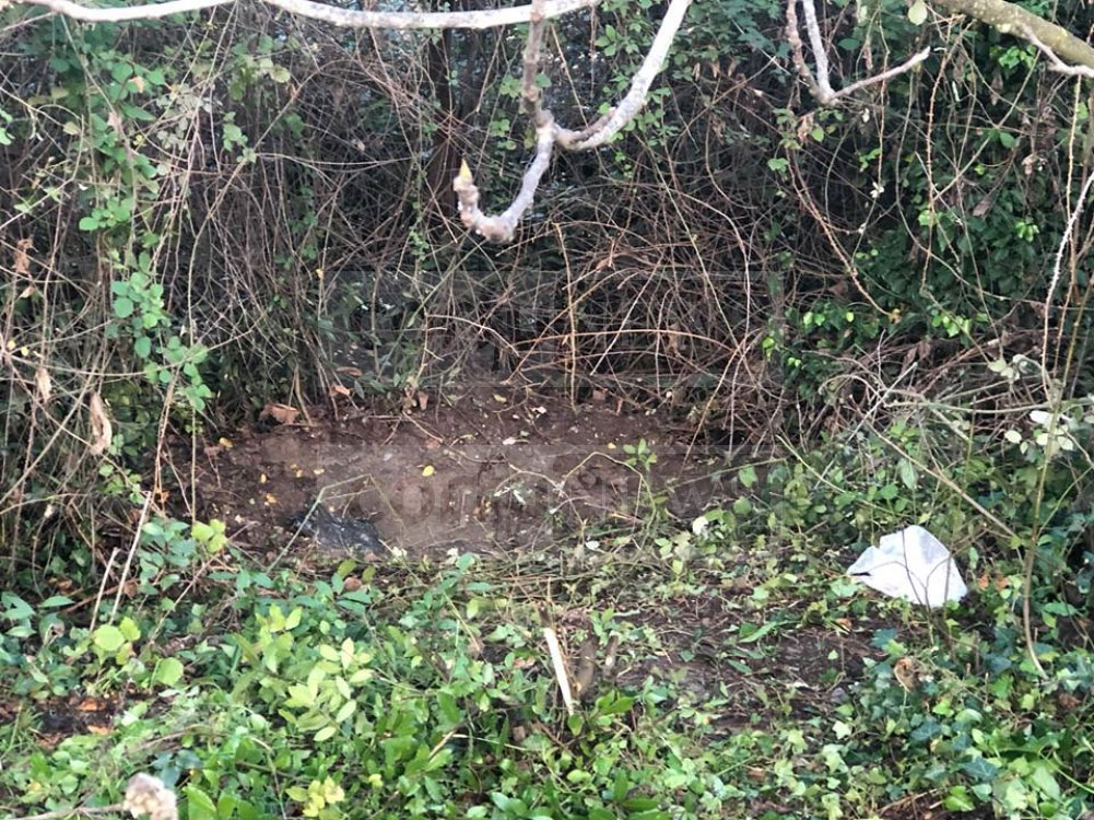 Το σημείο που βρέθηκε θαμμένη η κοπέλα