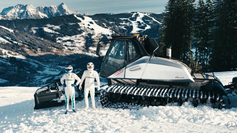 Στη Mercedes κάνουν donuts ακόμη και με ρατράκ!