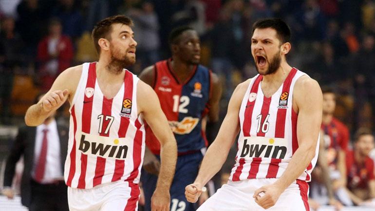 Νίκη-χρυσάφι για τον Ολυμπιακό, 91-87 την Μπασκόνια στην παράταση