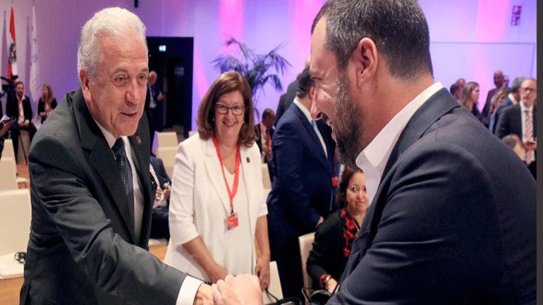 Συνάντηση Αβραμόπουλου με Σαλβίνι στη Ρώμη