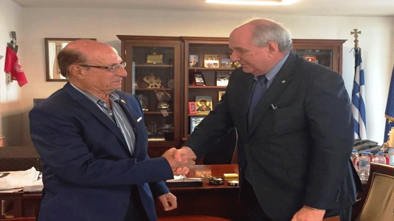 Επισκεψη  του υφυπουργού εξωτερικών, Τέρενς Κουΐκ στην Αλεξάνδρεια της Αιγύπτου