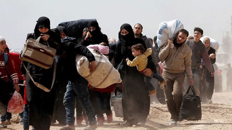 ΟΗΕ: 25.000 εκτοπισμένοι  σε έξι μήνες από τις μάχες στην ανατολική Συρία