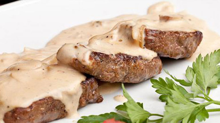 Ψαρονέφρι αλά κρεμ με μανιτάρια