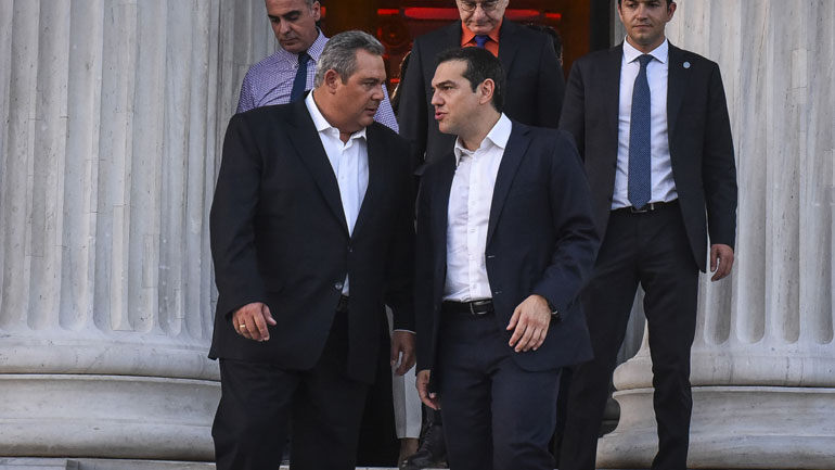 Σήμερα η συνάντηση Τσίπρα – Καμμένου