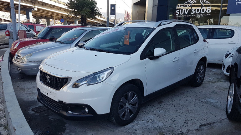 Peugeot 2008, 5/2018 με κινητήρα diesel 1.6 λίτρων με 100 ίππους και 16.000 χλμ σε τιμή 17.500 ευρώ 