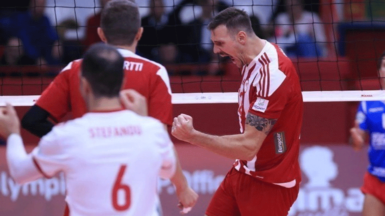 Βόλεϊ: Στα προημιτελικά του CEV Cup ο Ολυμπιακός
