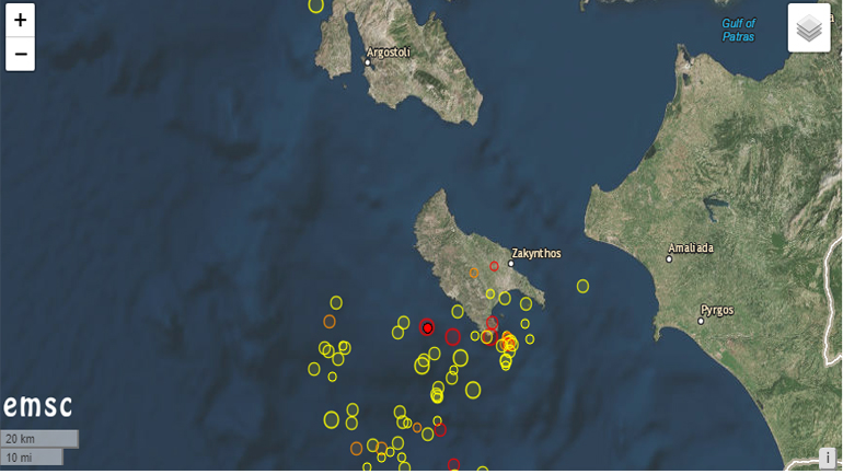 Σεισμός 4,2 Ρίχτερ στη Ζάκυνθο
