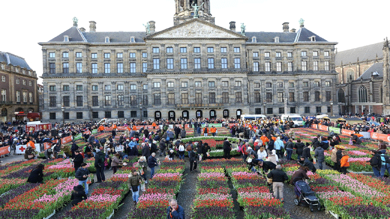Στην Ολλανδία  γιόρτασαν σήμερα την Εθνική Ημέρα της Τουλίπας