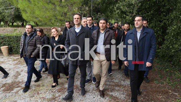 Συνάντηση με  αγροκτηνοτρόφους του δήμου Φαιστού είχε ο  Κ. Μητσοτάκης