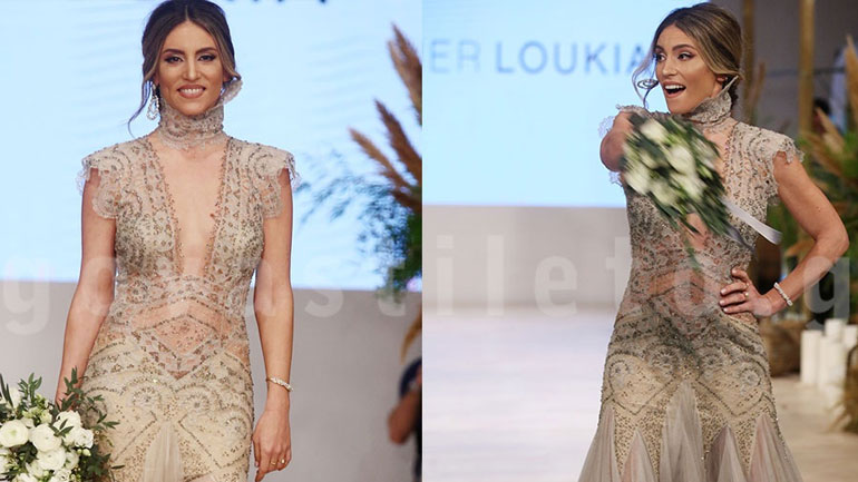 «Yes I do»: Η παραμυθένια εμφάνιση της Αθηνάς Οικονομάκου στο λαμπερό catwalk