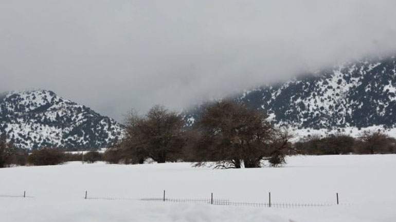 Στο ένα μέτρο το ύψος χιονιού στα Λευκά Όρη της Κρήτης