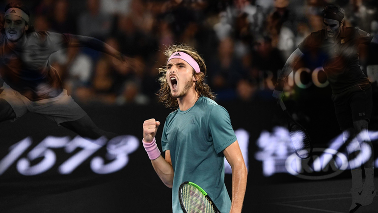 Ο Τσιτσιπάς γονάτισε τον Φέντερερ