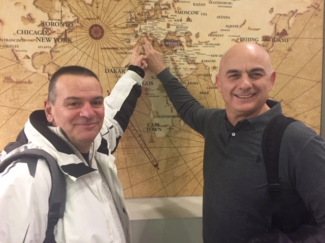 Νίκος Παυλίδης και Δημήτρης Κουμπότης λίγο πριν 'πετάξουν' για Μονακό 