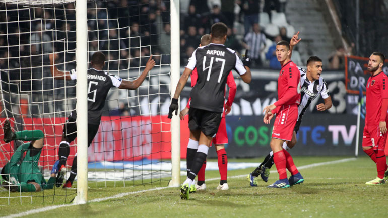 Πρόκριση διά περιπάτου για τον ΠΑΟΚ, 5-0 την Παναχαϊκή