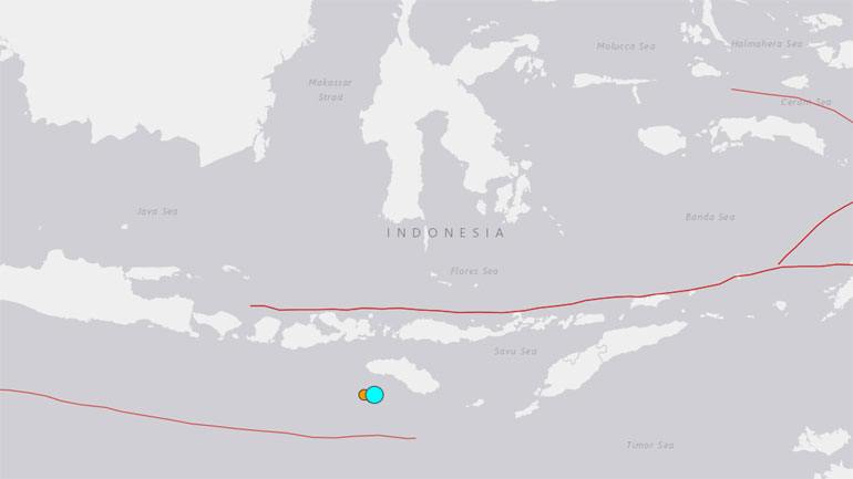 Ισχυρή σεισμική δόνηση 6 Ρίχτερ στην Ινδονησία
