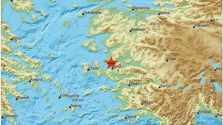 Σεισμική δόνηση 3,9R στη δυτική Τουρκία