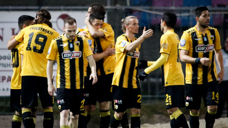 «Τρίποντο» για την ΑΕΚ στη Νέα Σμύρνη, 2-0 τον Πανιώνιο