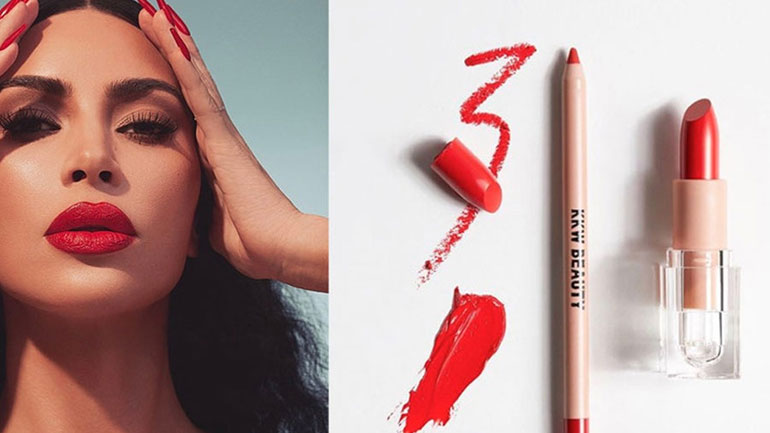 H Kim Kardashian λανσάρει 4 αποχρώσεις του αγαπημένου κλασικού κόκκινου κραγιόν