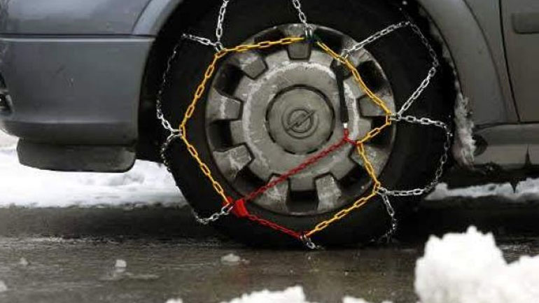 Πού χρειάζονται αντιολισθητικές αλυσίδες στην Κεντρική Μακεδονία