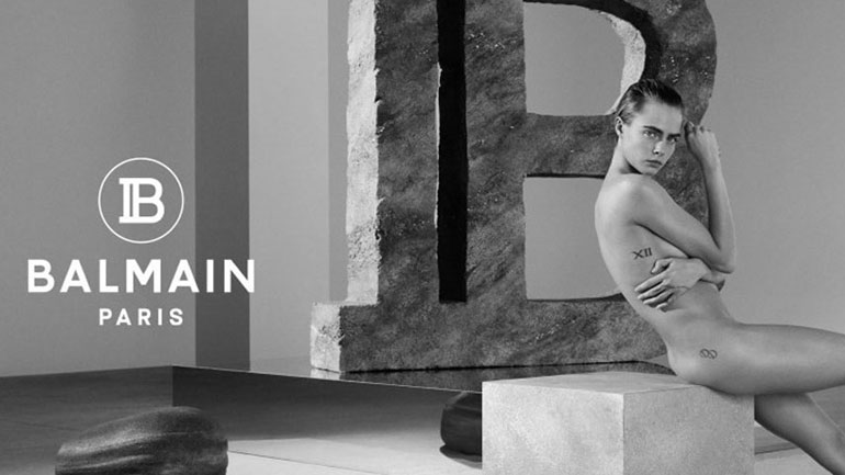 H Cara Delevingne φωτογραφίζεται γυμνή για τον οίκο Balmain!