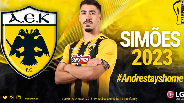 Στην ΑΕΚ και με τη… βούλα μέχρι το 2023 ο Σιμόες!