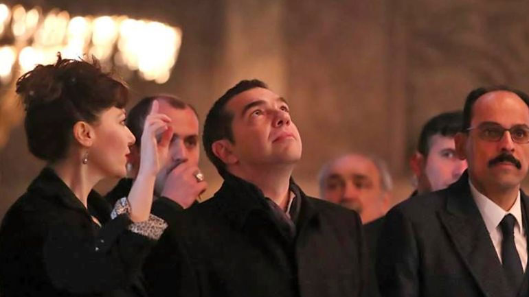Στην Αγία Σοφία ο Τσίπρας