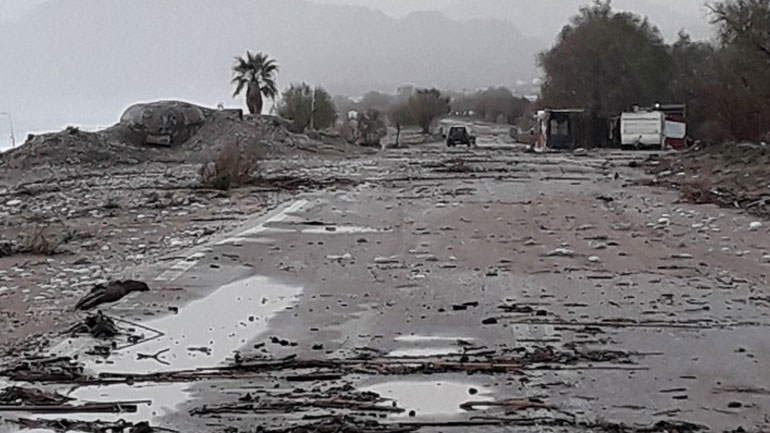 Προβλήματα από την κακοκαιρία στο νησί της Ρόδου