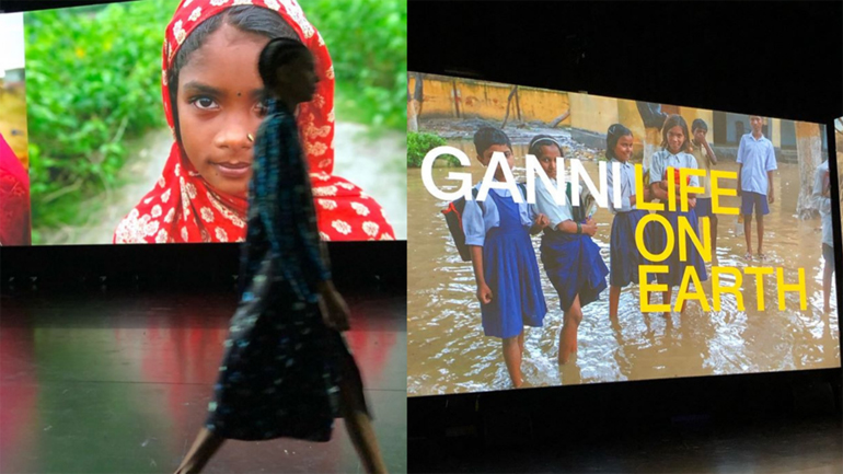 Έκαναν επίδειξη μόδας με φόντο γυναίκες από  αναπτυσσόμενες χώρες