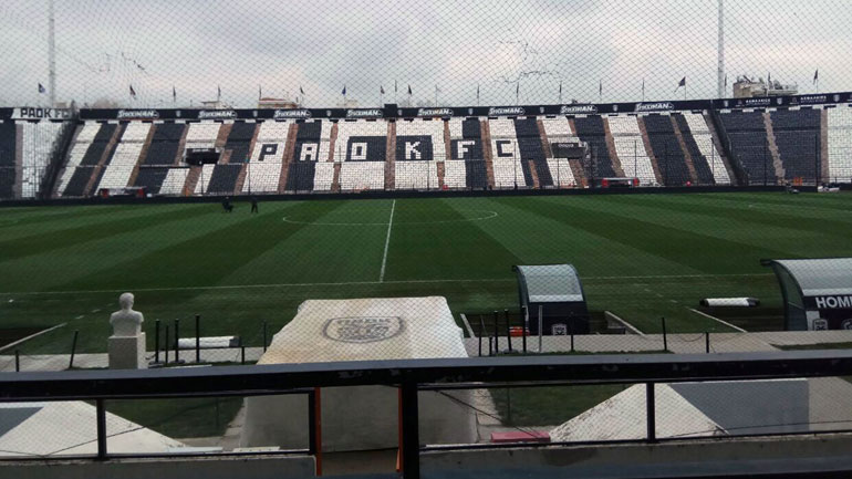 ΠΑΟΚ-Ολυμπιακός: Τοποθετήθηκε το δίχτυ ασφαλείας στην Τούμπα