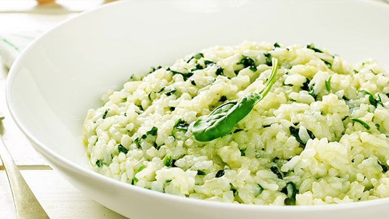 Ριζότο με σπανάκι