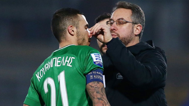 Παναθηναϊκός: Θλάση ο Κουλμπαλί, κατάγματα στο πρόσωπο για Ινσούα και Κουρμπέλη